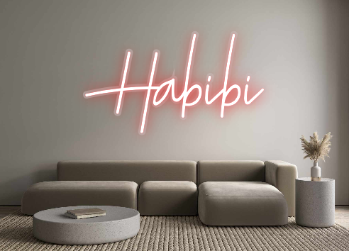 Custom Neon: Habibi