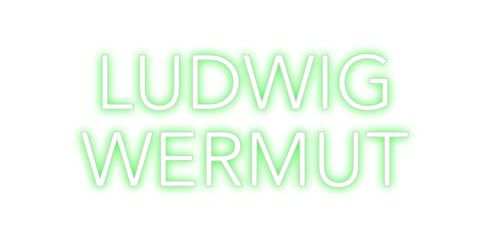 Custom Neon: LUCY 
VERMOUTH