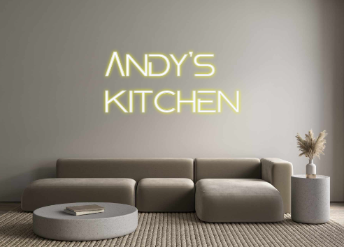 Custom Neon: Andy's 
kitchen