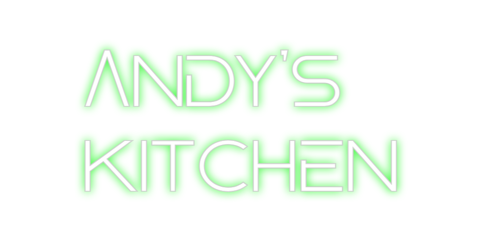 Custom Neon: Andy's
kitchen