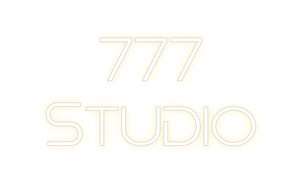 Custom Neon: 777
 studio