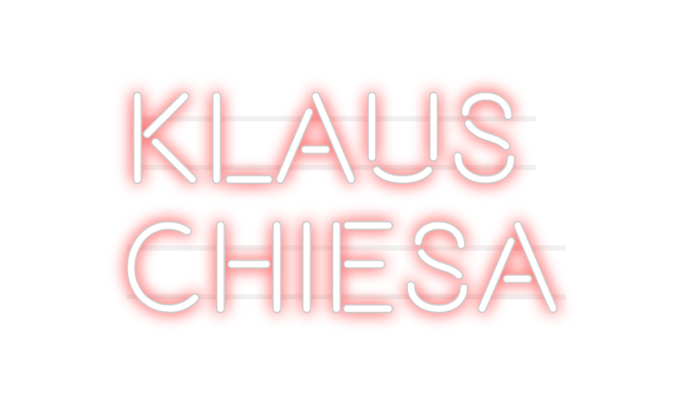 Custom Neon: Klaus
 Church