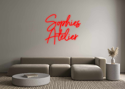 Custom Neon: Sophie's
 studio