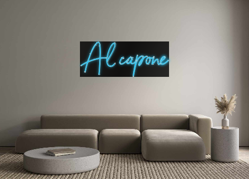 Custom Neon: Al capone