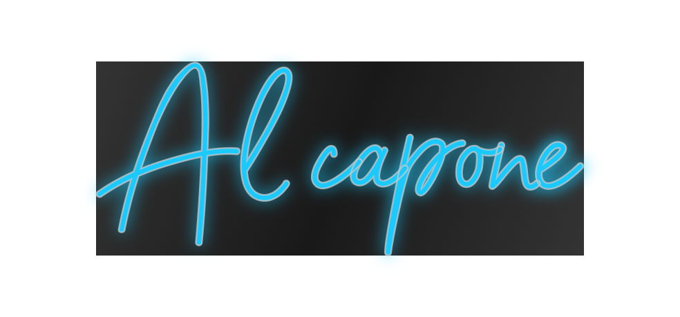 Custom Neon: Al capone