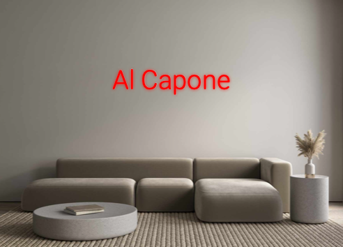 Custom Neon: Al Capone