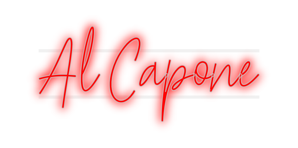 Custom Neon: Al Capone