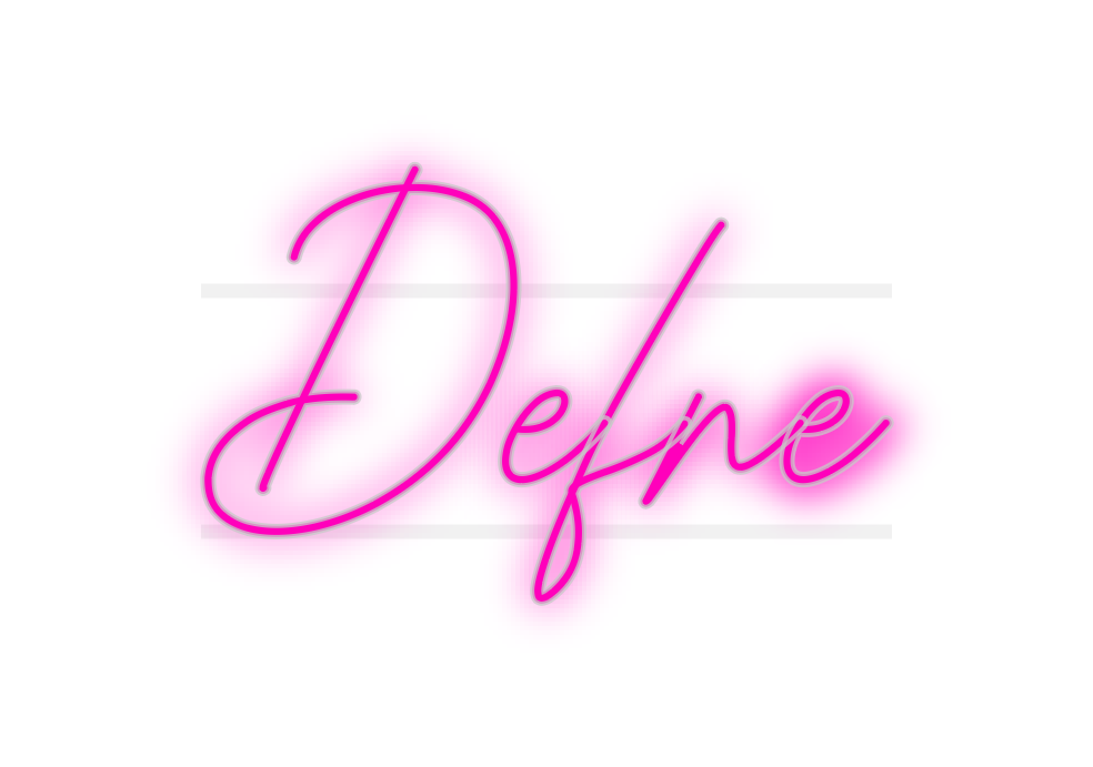 Custom Neon: Defne