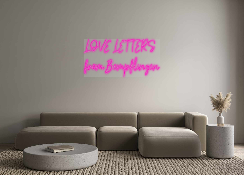 Custom Neon: LOVE LETTERS
...