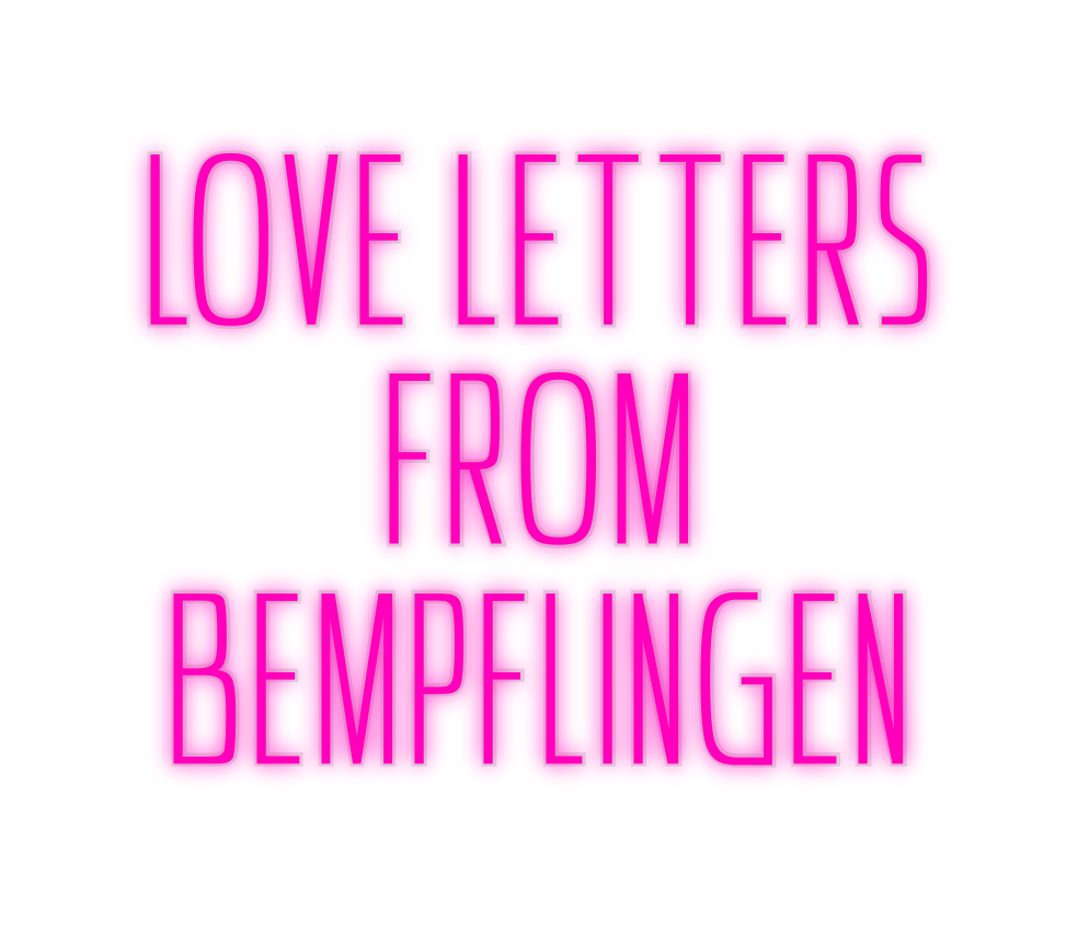 Custom Neon: LOVE LETTERS ...