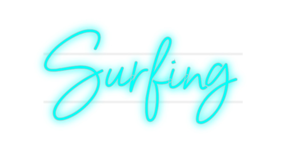 Custom Neon: Surfing