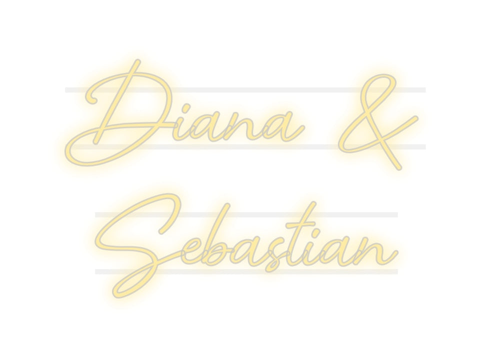 Custom Neon: Diana &amp;
 Seba...