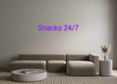 Custom Neon: Snacks 24/7