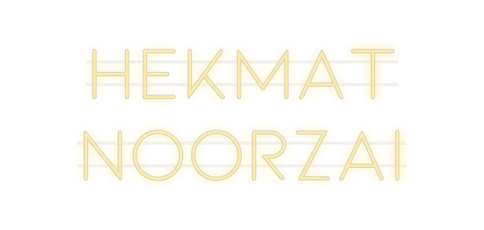 Custom Neon: Hekmat
Noorz...