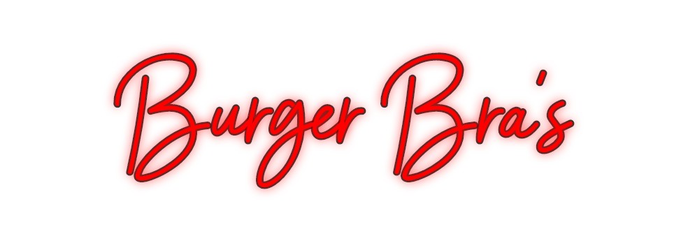 Custom Neon: Burger Bra's