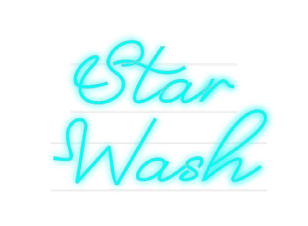 Custom Neon: Star
 Wash