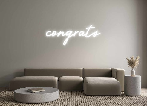 Custom Neon: congrats