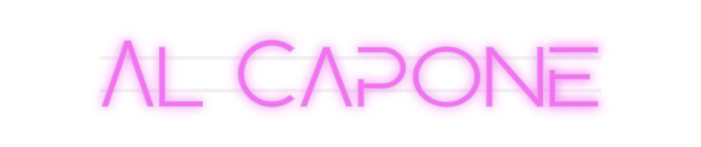 Custom Neon: Al Capone