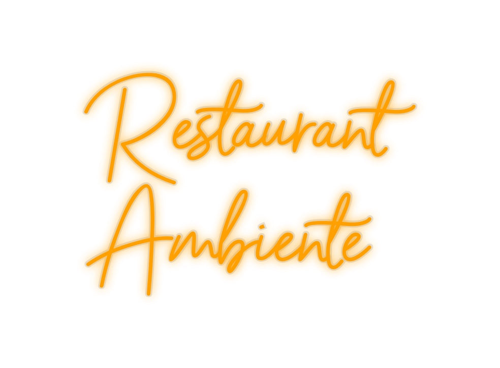 Custom Neon: Restaurant
 A...