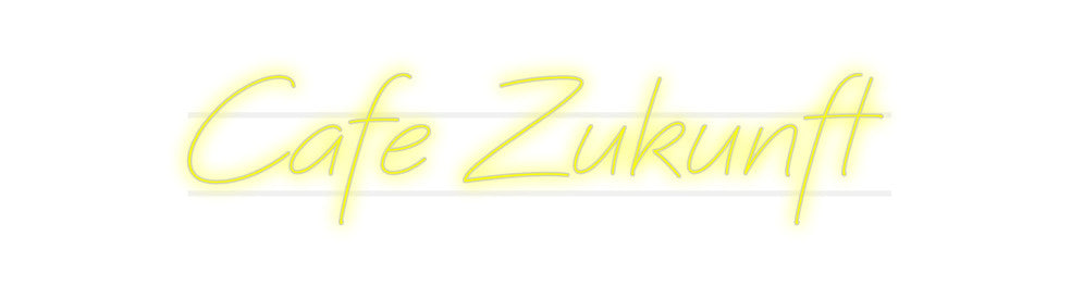 Custom Neon: Cafe Zukunft