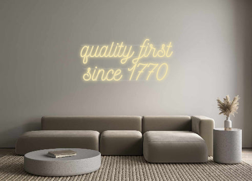 Custom Neon: quality first...