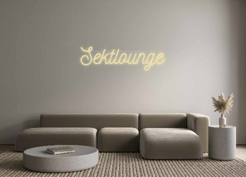 Custom Neon: Sektlounge