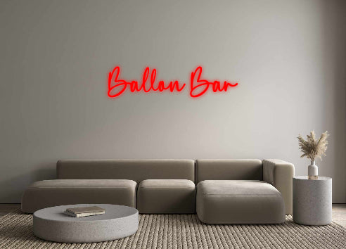 Custom Neon: Ballon Bar