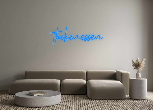 Custom Neon: Thekenessen