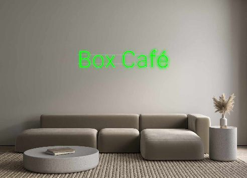 Custom Neon: Box Cafe