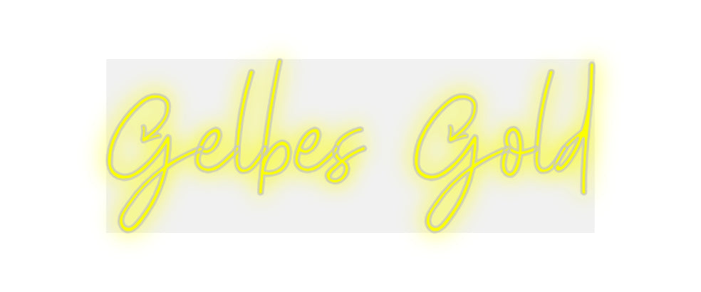 Custom Neon: Gelbes Gold