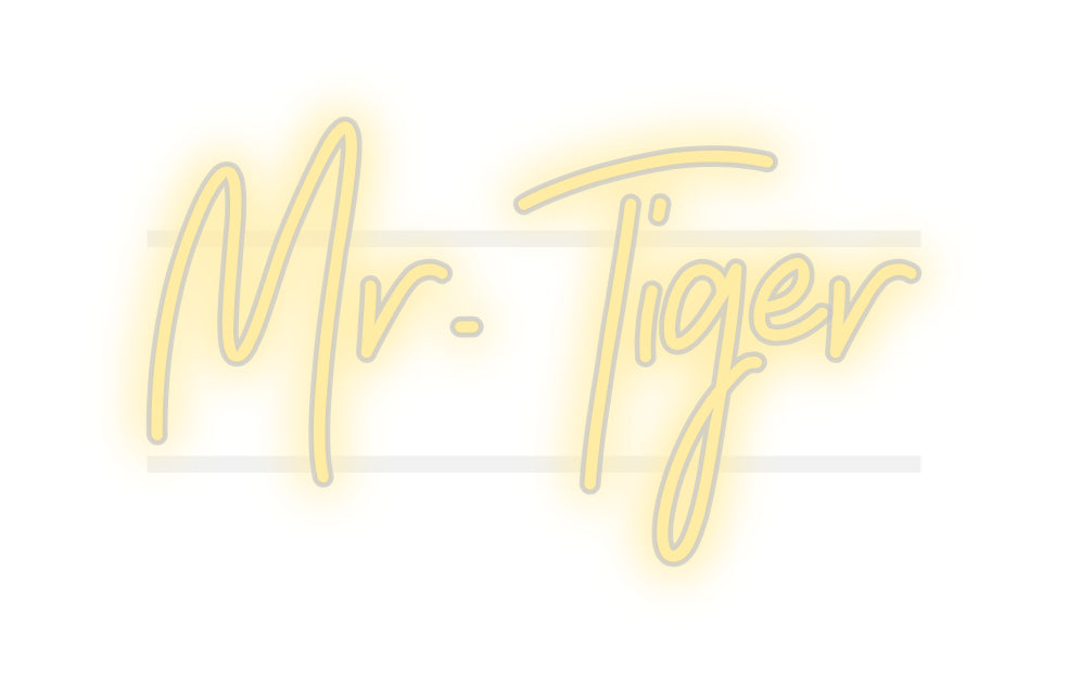 Custom Neon: Mr. Tiger