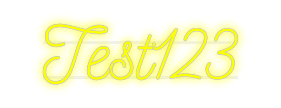 Custom Neon: Test123