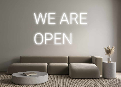 Custom Neon: WE ARE 
OPEN