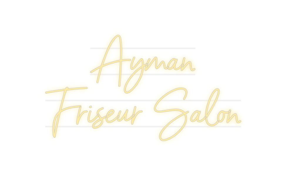 Custom Neon: Ayman
 Hairdresser...