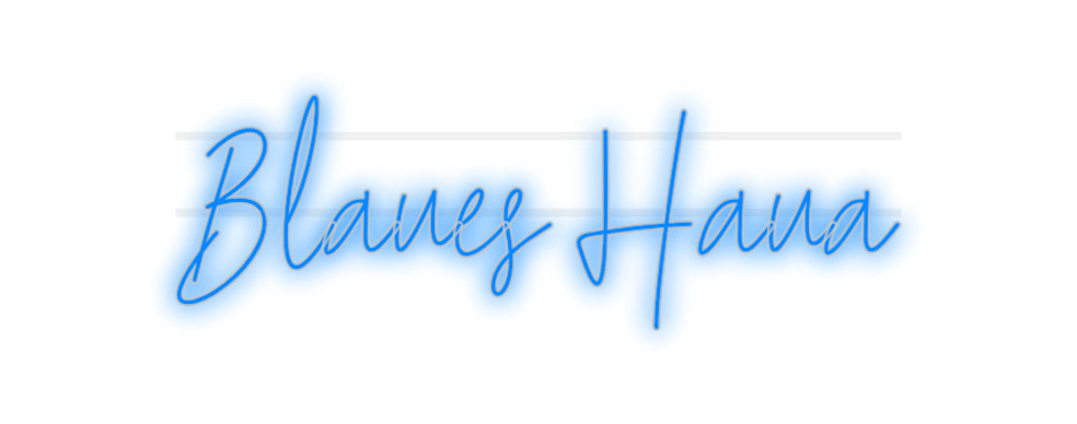 Custom Neon: Blue Haua