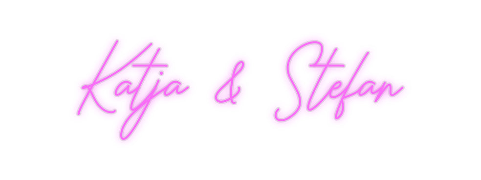 Custom Neon: Katja &amp; Stefan