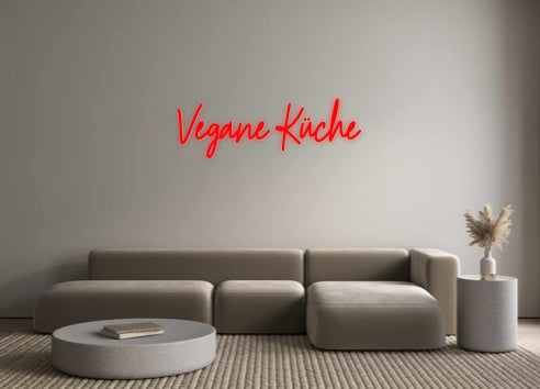 Custom Neon: Vegane Küche