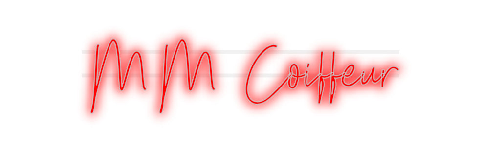 Custom Neon: MM Coiffeur