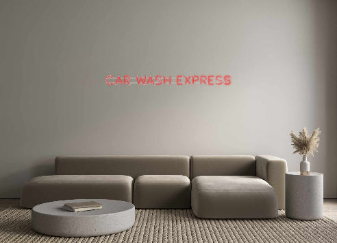 Custom Neon: CAR WASH EXPRESS...