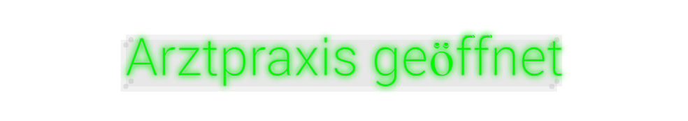 Custom Neon: Arztpraxis ge...