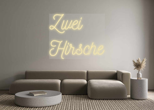 Custom Neon: Zwei
Hirsche