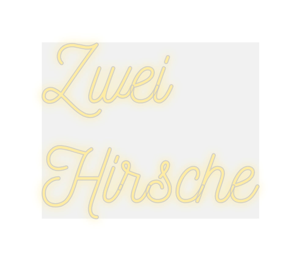 Custom Neon: Zwei
Hirsche