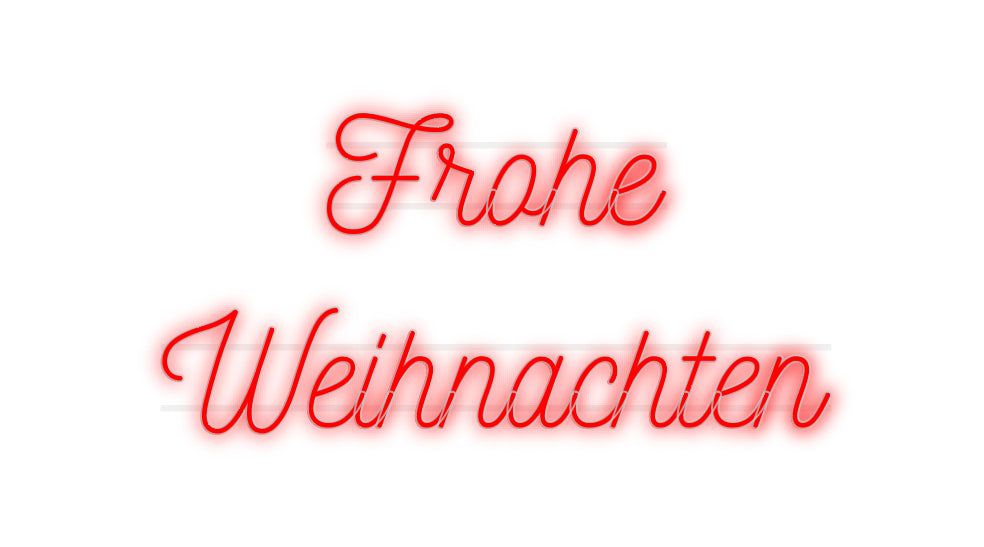 Custom Neon: Frohe 
Weihn...