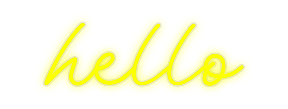 Custom Neon: hello