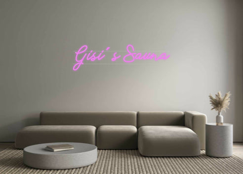 Custom Neon: Gisi's Sauna