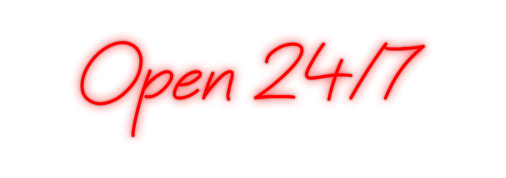 Custom Neon: Open 24/7