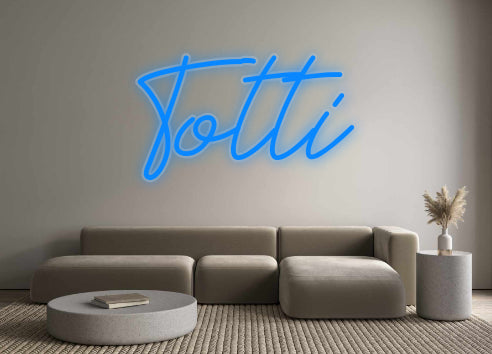 Custom Neon: Totti