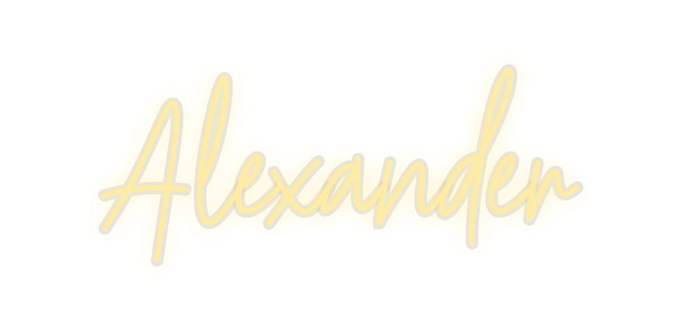 Custom Neon: Alexander