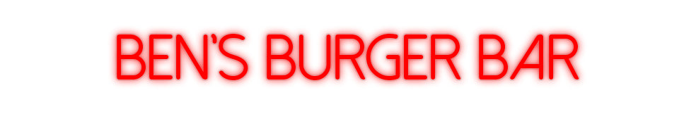 Custom Neon: Ben's Burger...