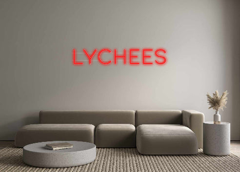 Custom Neon: Lychees